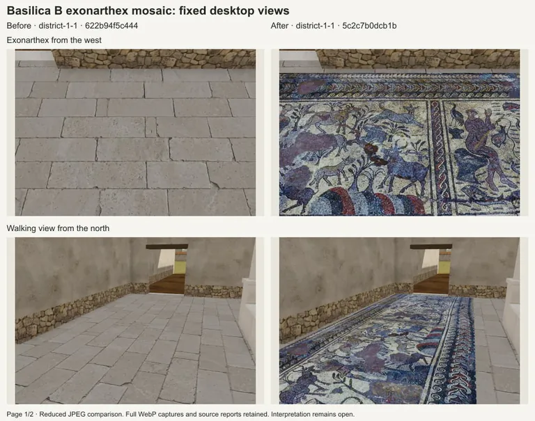 Brezi real i fotografuar i shtuar në eksonarteksin ekzistues, duke ruajtur gjithë arkitekturën e mëparshme.